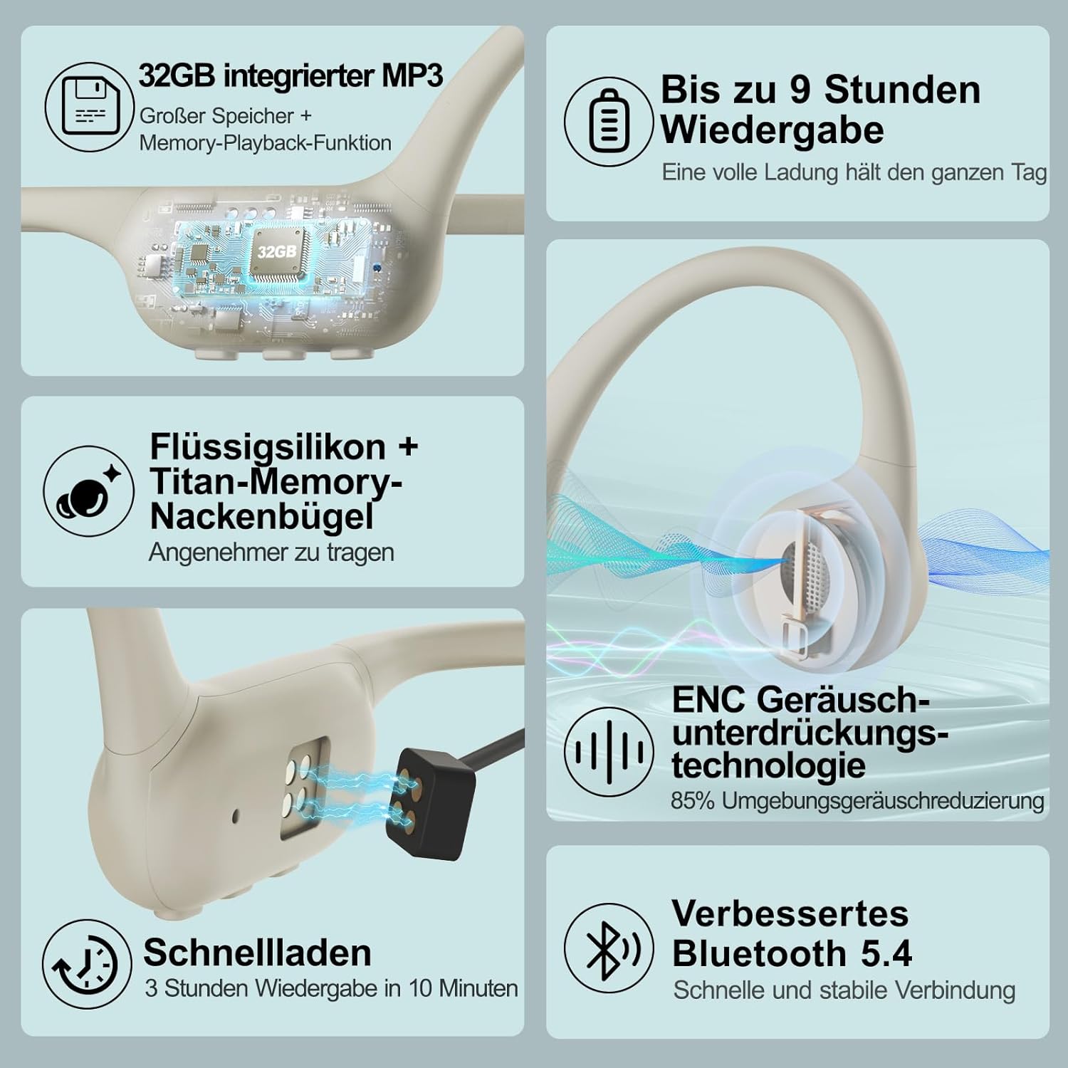 Thumbnail 6 de sayrelances Schwimmen Knochenschall Kopfhörer