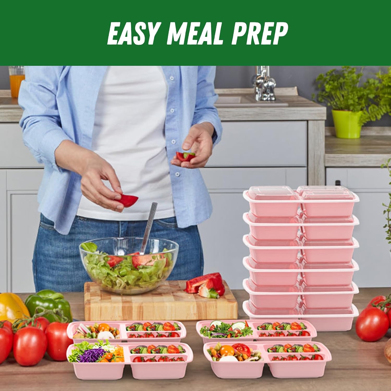 Thumbnail 5 de Meal Prep Containers 32 oz Pack 🍱