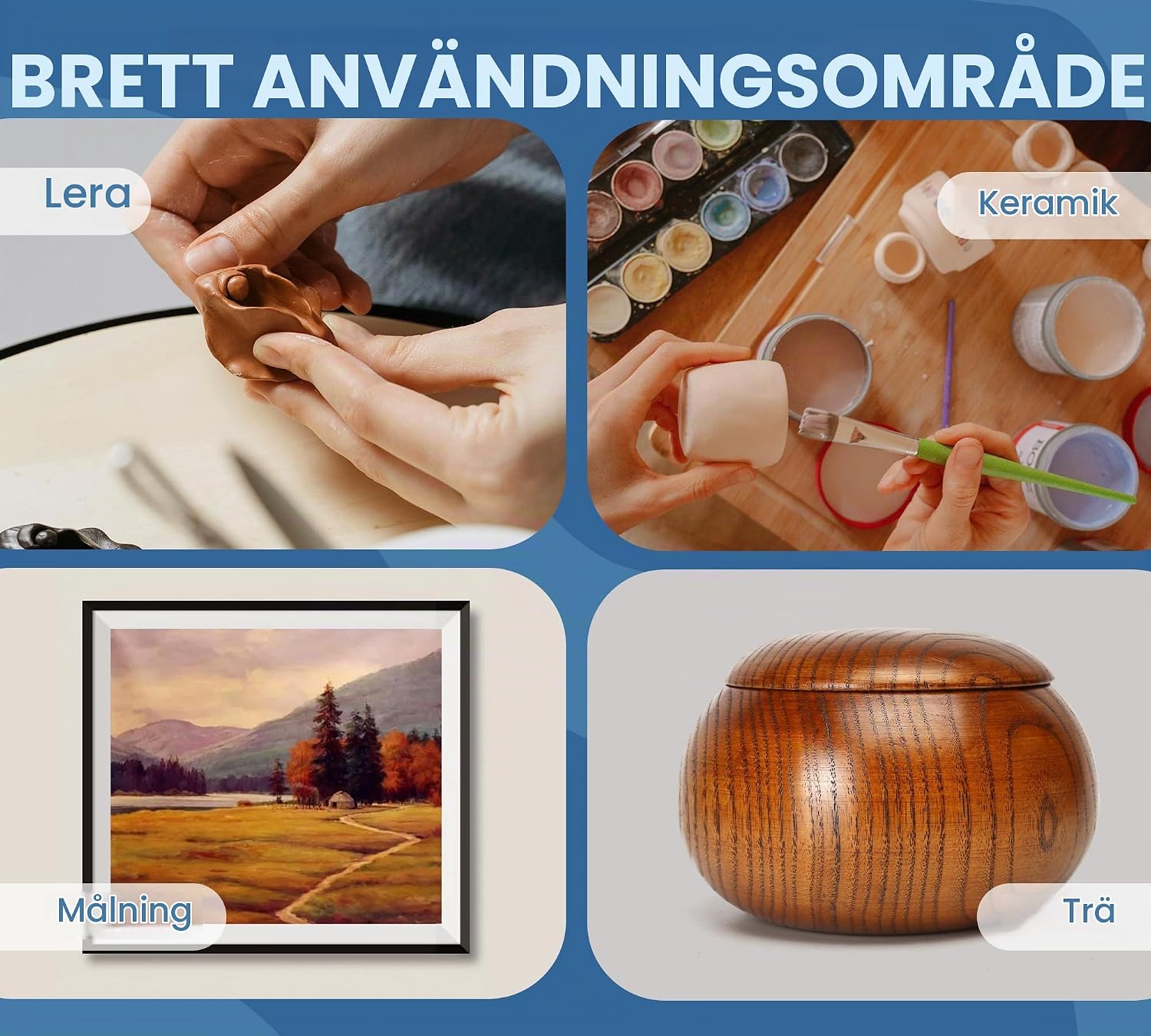 Thumbnail 5 de Fuchoi Air Dry Clay Glaze, klarlack 200 ml med högglans för lera