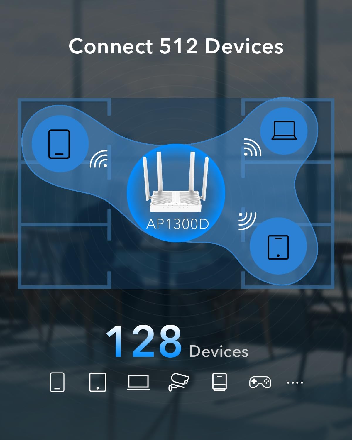 Thumbnail 2 de Cudy AC1200 Gigabit WiFi Access Point AP1300D: roaming senza cuciture, MU-MIMO e gestione centralizzata