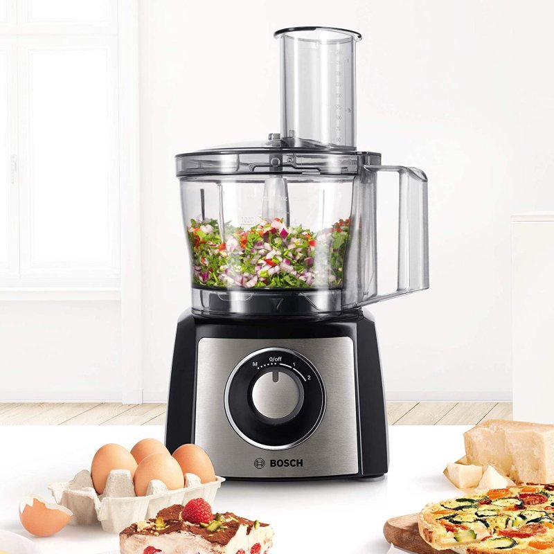 Detalle de Bosch MultiTalent 3 Plus, robot de cocina de 800 W con cuenco de 2,3 l