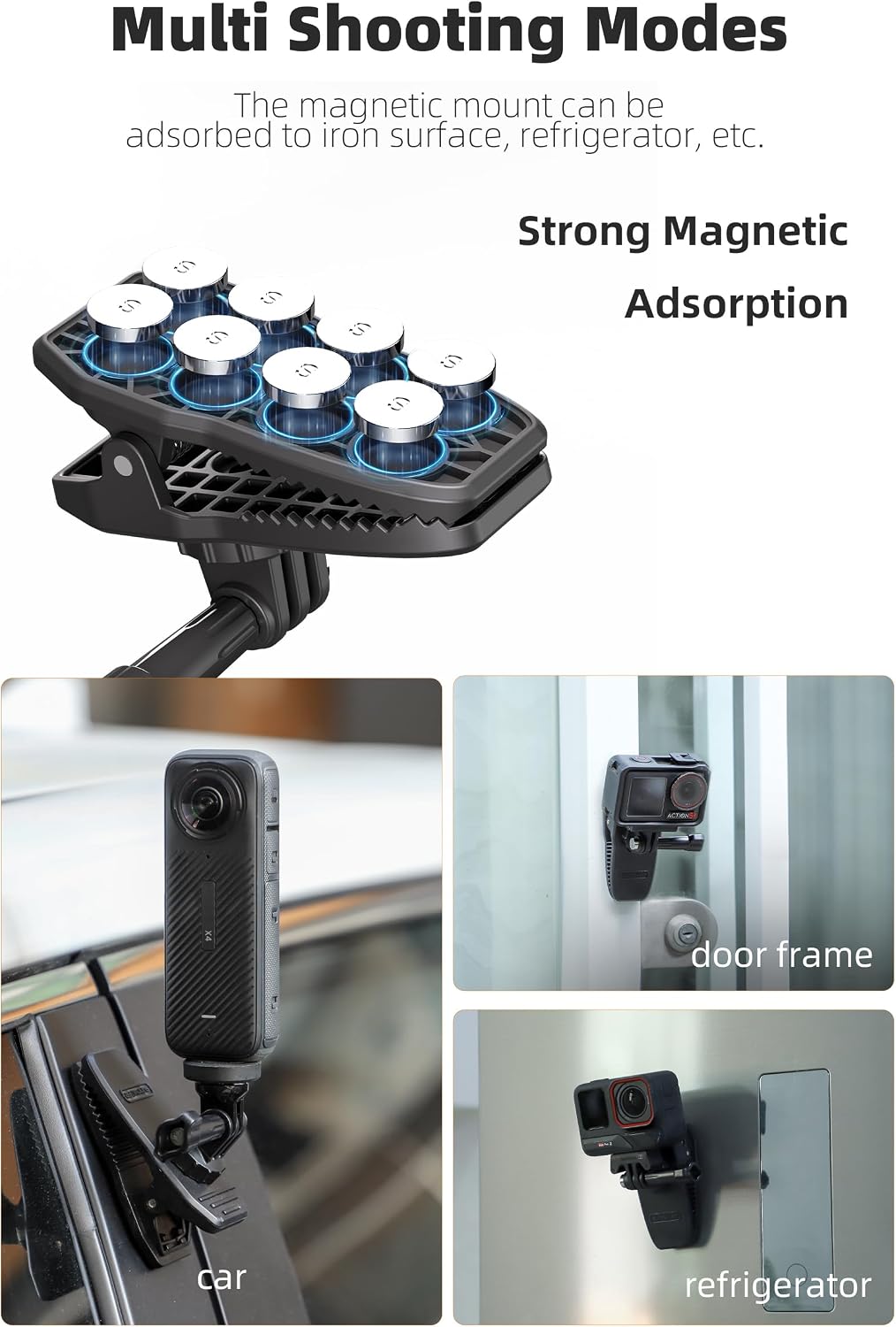 Detalle 2 de LHPHEIX Magnetic Backpack Clip Mount 360°