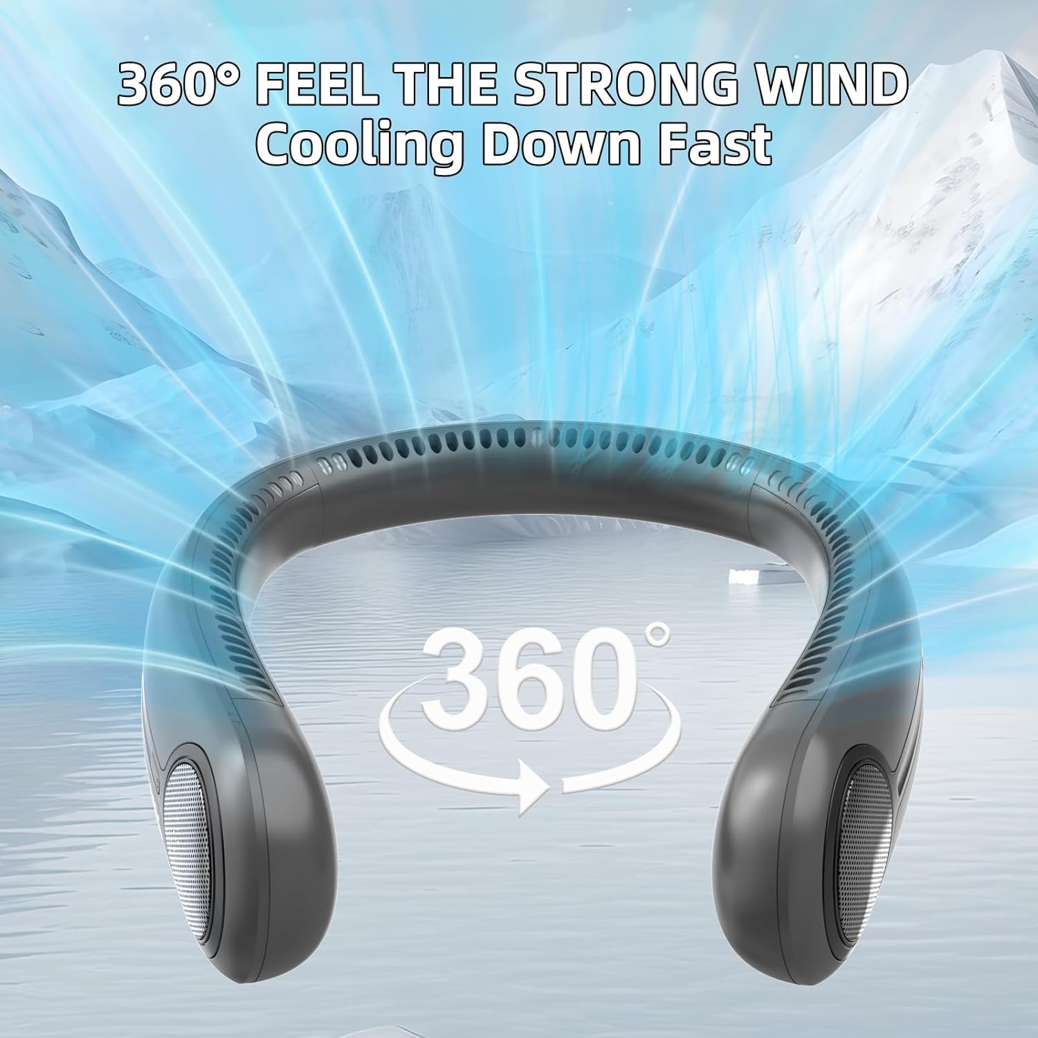 Detalle 2 de Kinhowly Portable Neck Fan 6000mAh 🔌?