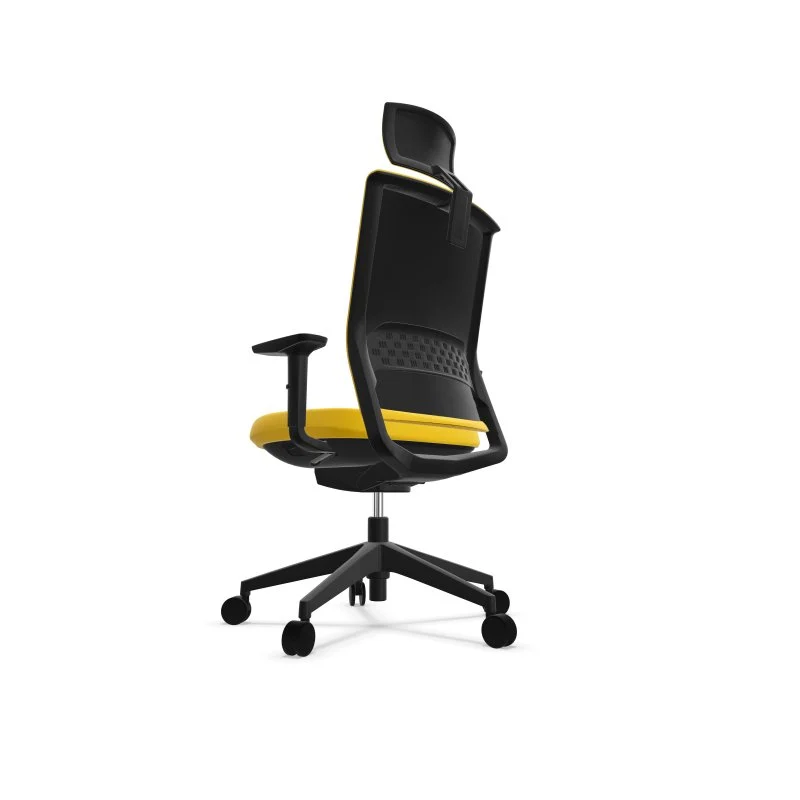 Detalle 2 de Actiu Stay Silla de Oficina con Cabezal Amarilla/Negra