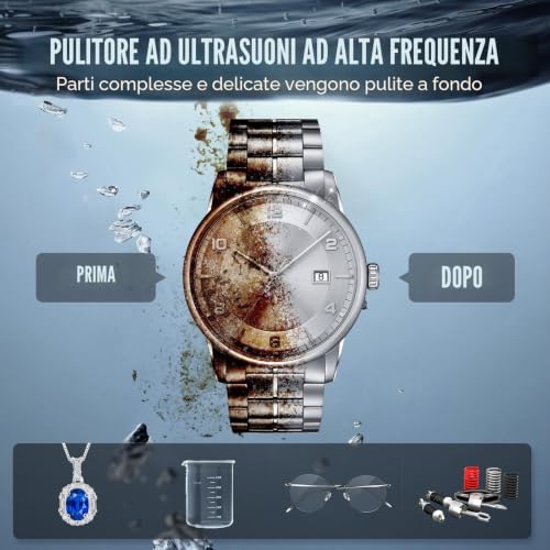 Detalle 2 de VEVOR Pulitore ad Ultrasuoni 30L: pulizia potente, degasaggio e riscaldamento integrato