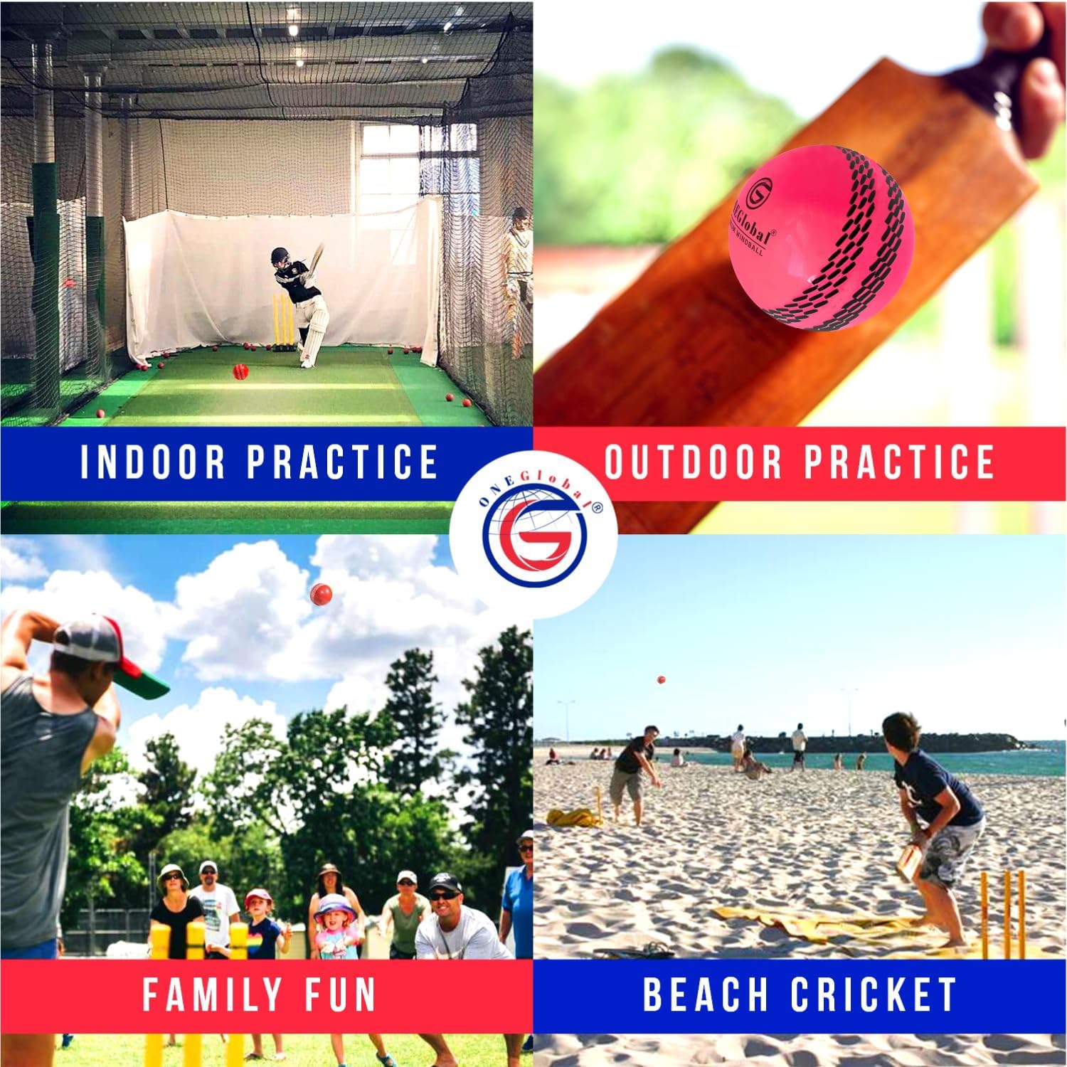 Thumbnail 5 de ONEGlobal Premium Windball Soft Cricket Ball