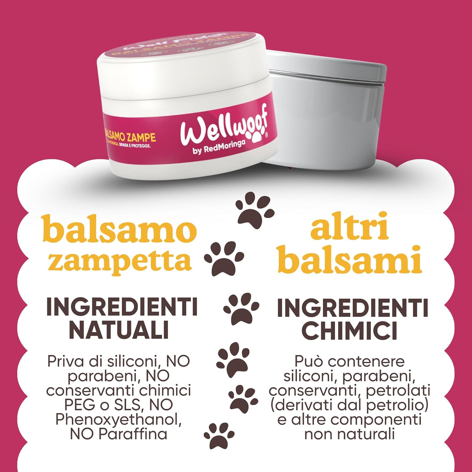 Thumbnail 4 de Crema Polpastrelli Cane per Inverno e Neve 70 ml – Oli di Moringa, Mandorla e Burro di Karité | Wellwoof