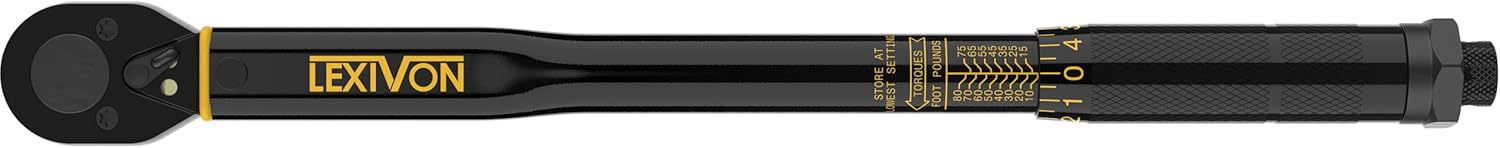 Thumbnail 6 de LEXIVON LX-182 3/8-Inch Drive Click Torque Wrench, 10–80 Ft-Lb (13.6–108.5 Nm)