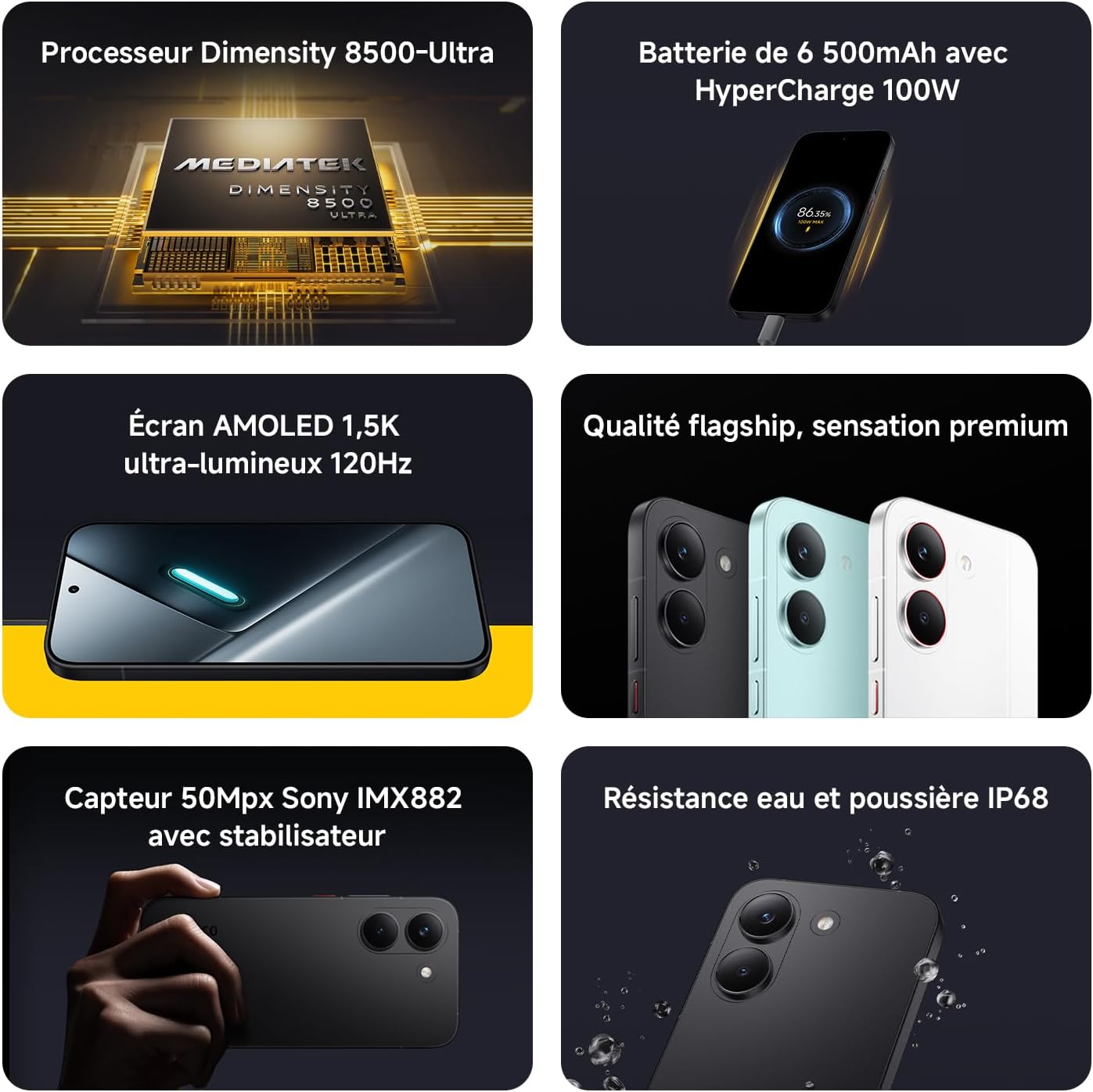 Detalle de POCO X8 Pro 12+512 Go, 100 W
