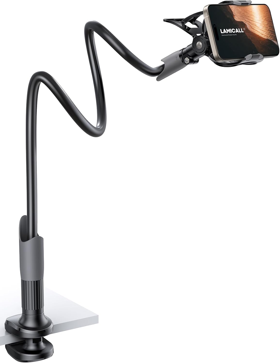 Detalle de Lamicall Gooseneck Phone Holder for Bed ⚙