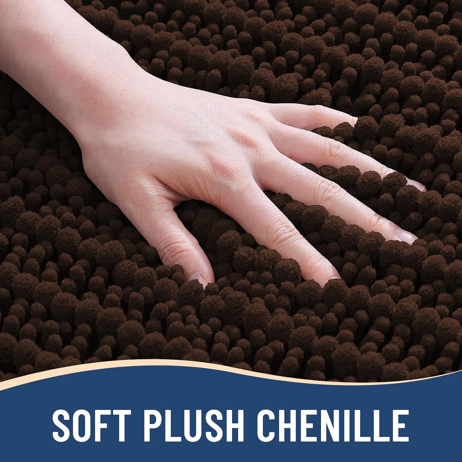 Detalle de Arotive Chenille Bath Mat 24x16