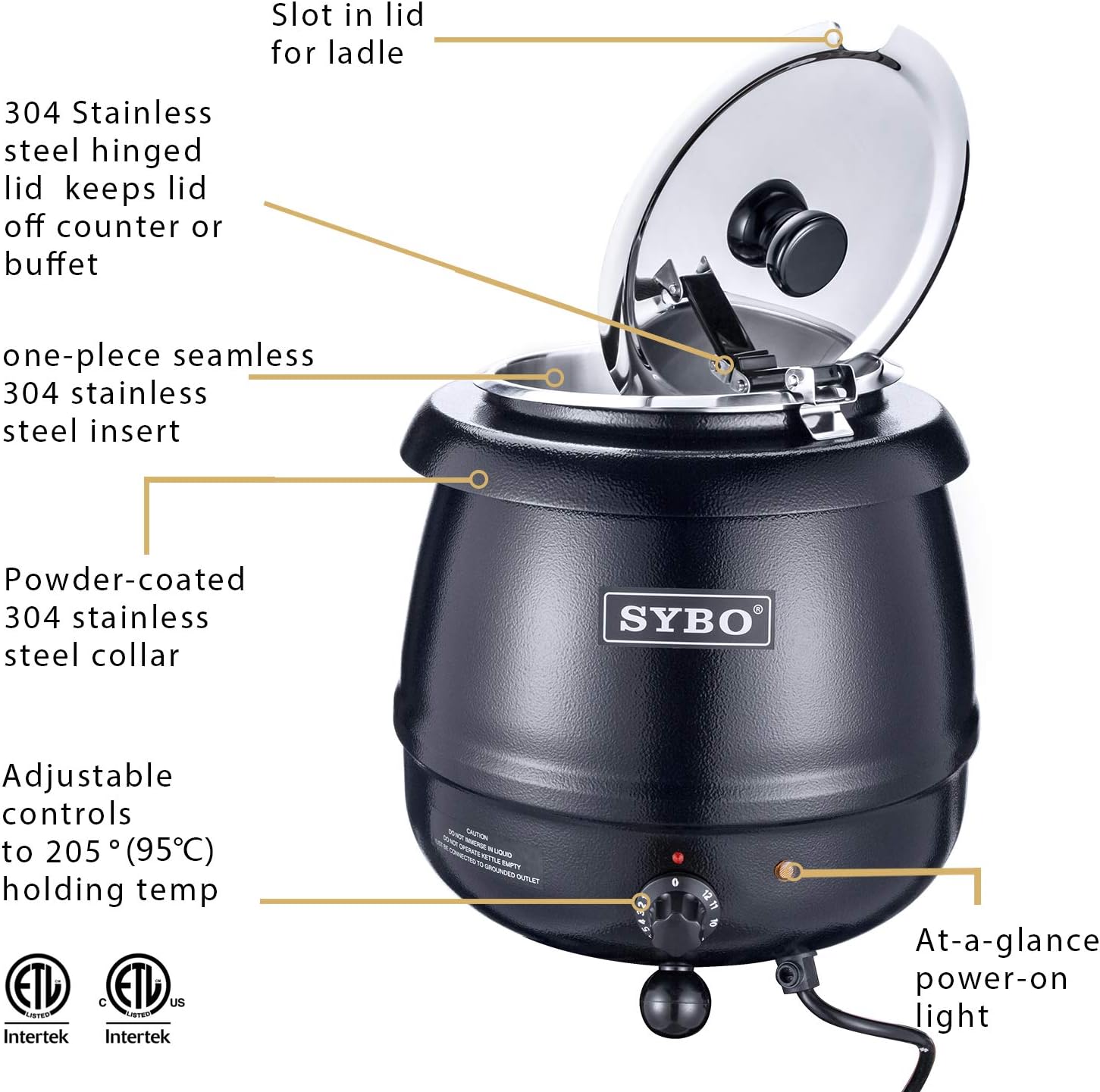 Thumbnail 2 de SYBO SB-6000 Soup Kettle 10.5 Qt 🍲