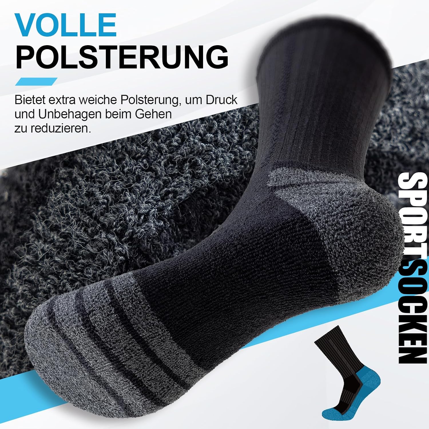 Thumbnail 5 de Cirorld Wandersocken Herren Damen 6 Paar