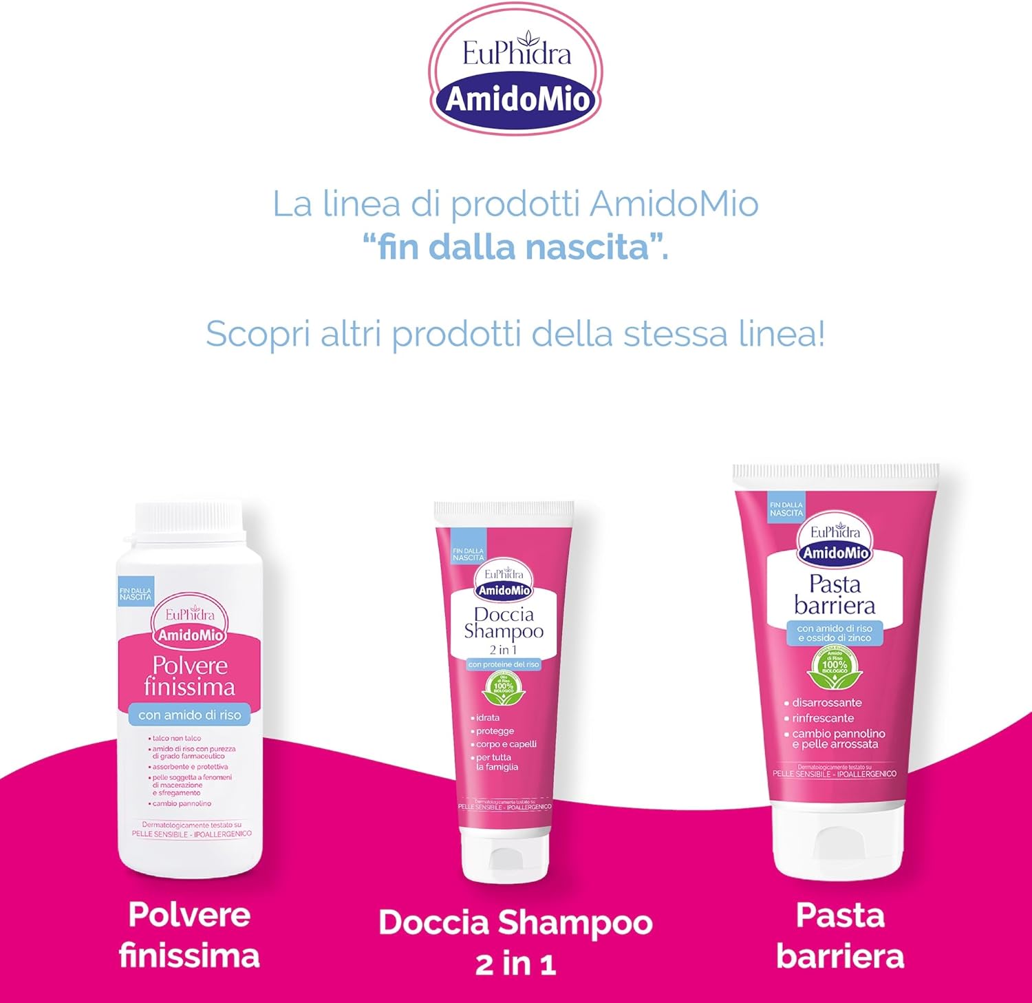 Thumbnail 6 de Euphidra AmidoMio Dermo Detergente 12 Flaconi da 400 ml – Detersione delicata per bambini 0–5 anni