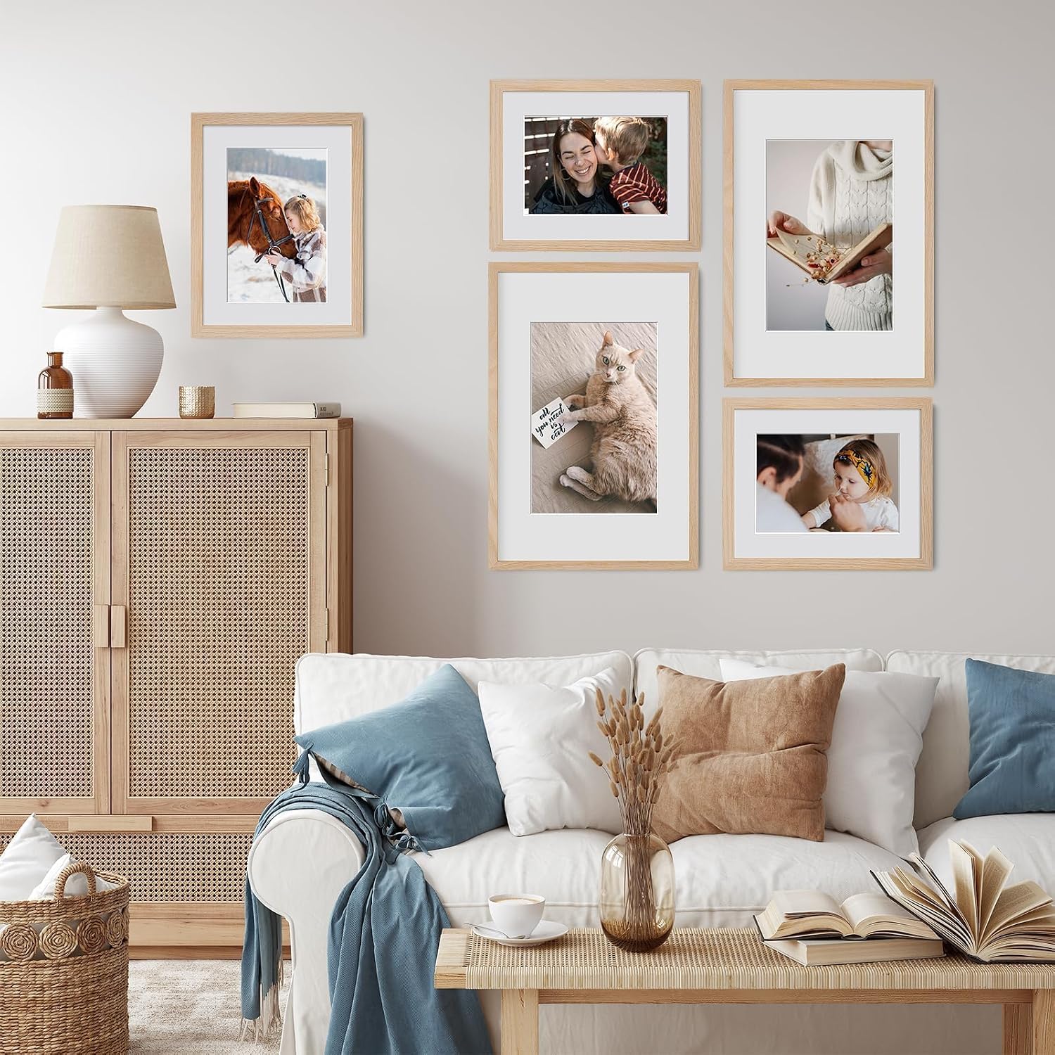 Thumbnail 6 de puthiac P124-12#18-3 Solid Oak Picture Frames, 3-Pack, 8x12 or 12x18