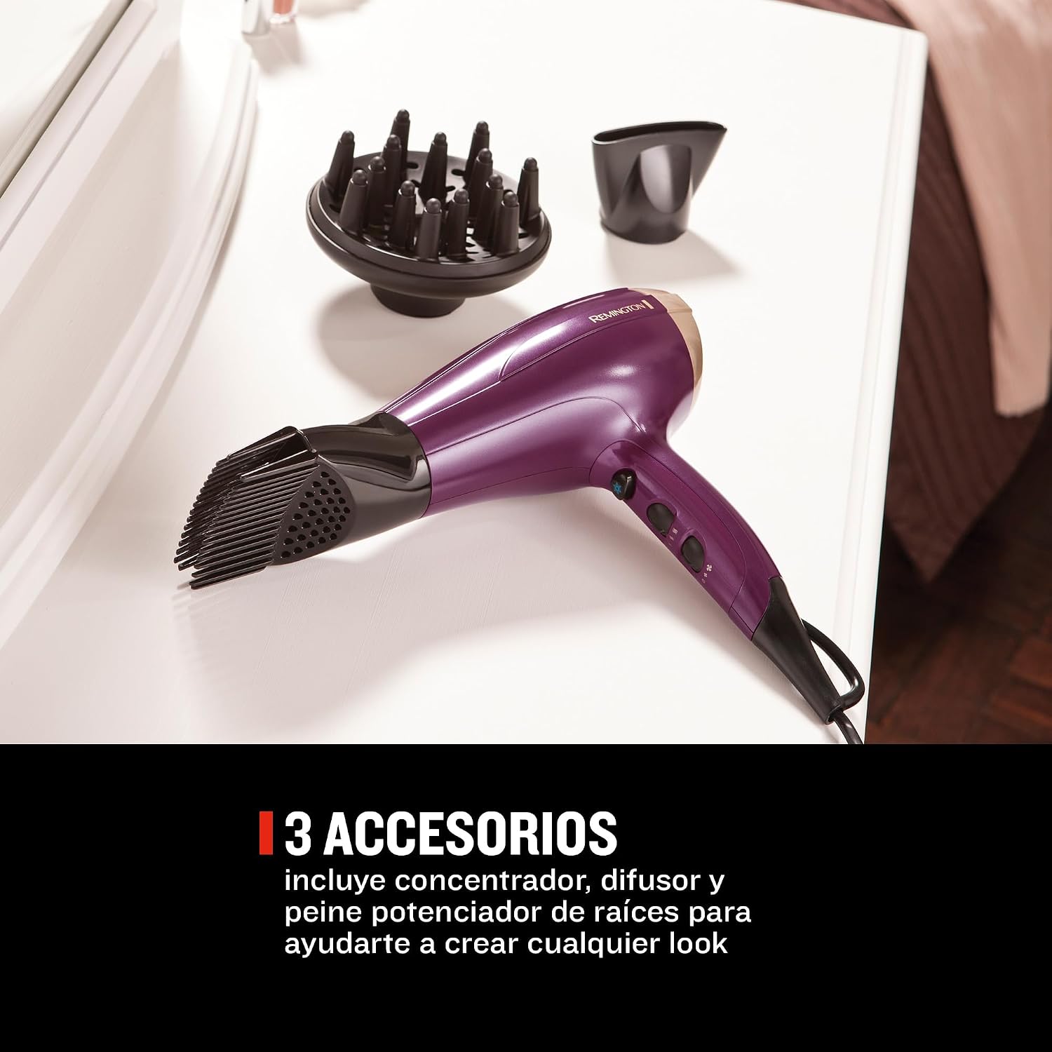 Detalle de Remington D5219 2300W secador iónico