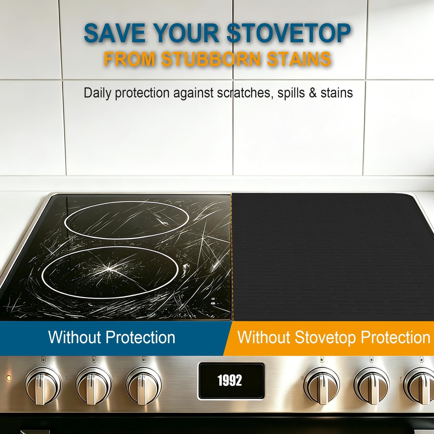 Detalle de YTFGGY Silicone Stove Cover, 28 x 20 Inches