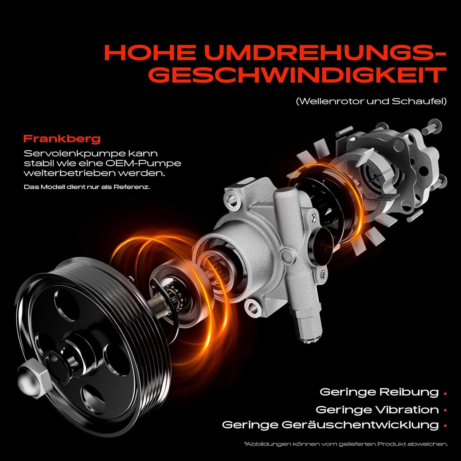 Detalle 1 de Frankberg 56110RMAG01 – pompa hydrauliczna bez zbiornika, koło 114 mm