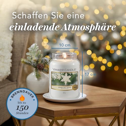 Detalle de Yankee Candle Duftkerze im Glas Sparkling Snow