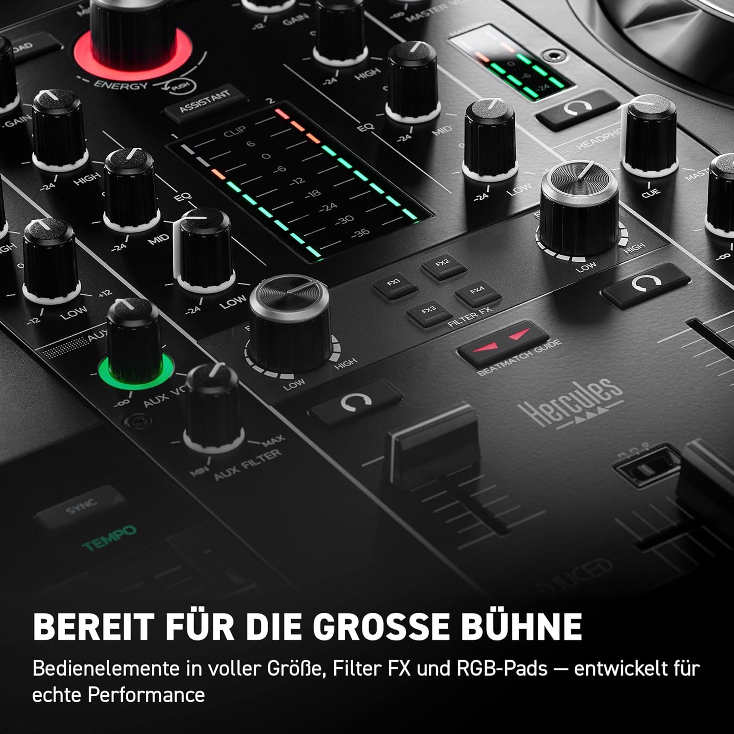 Thumbnail 4 de Hercules DJControl Inpulse 500 – 2-Deck DJ-USB-Controller für Serato DJ Lite und DJUCED