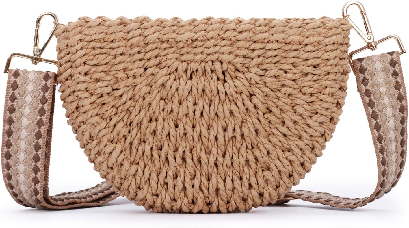 Detalle de Fecialy Straw Crossbody Bag
