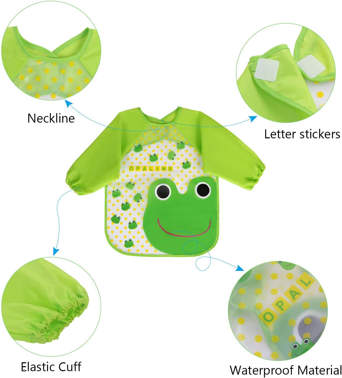 Thumbnail 2 de Vicloon Bibs with Sleeves 4-pack 42 cm
