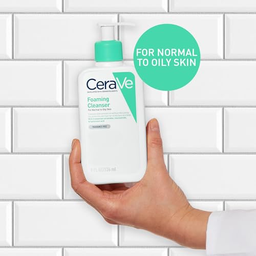 Detalle de CeraVe Foaming Cleanser with Niacinamide for Normal to Oily Skin – 236ml