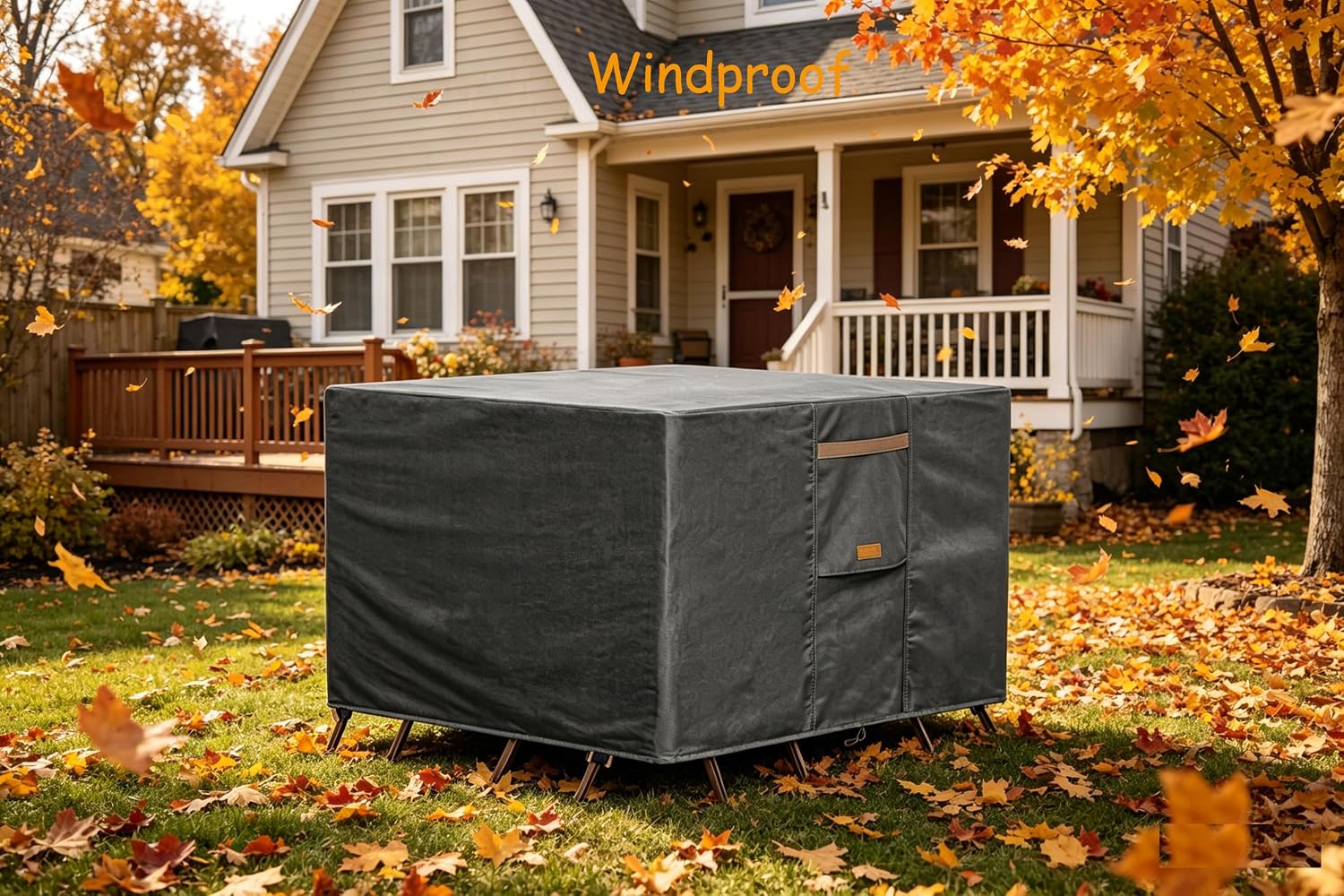 Thumbnail 6 de Garden Blasam Patio Furniture Cover 128W x 82D in