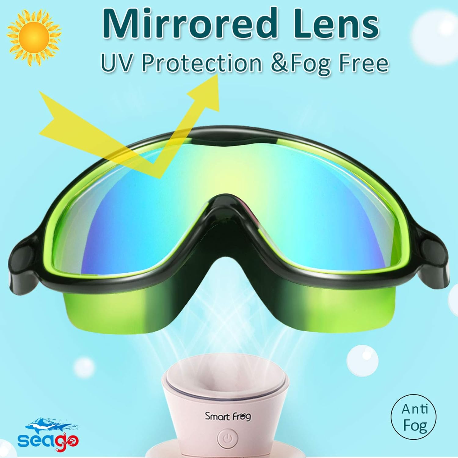 Thumbnail 1 de Seago Swim Goggles 2 Pack Kids 3-14 🏊