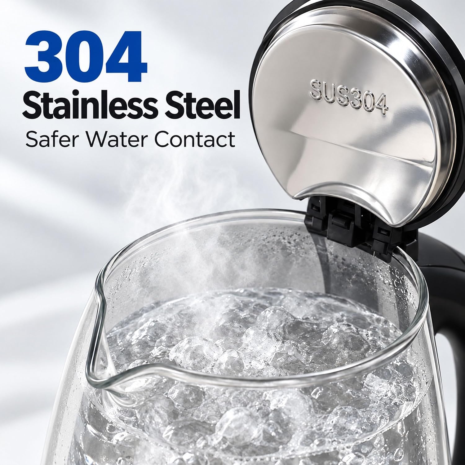 Thumbnail 2 de MEGAWISE Electric Glass Kettle 1.8L 🫖