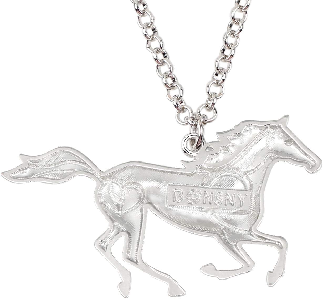Thumbnail 4 de DUOWEI collier cheval émail motif floral