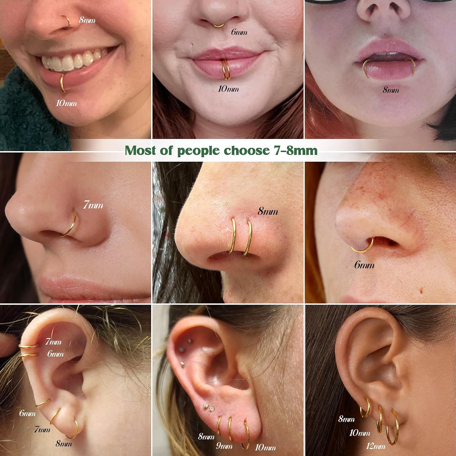 Detalle 2 de BodyBonita Piercing Nariz 7 mm 18G
