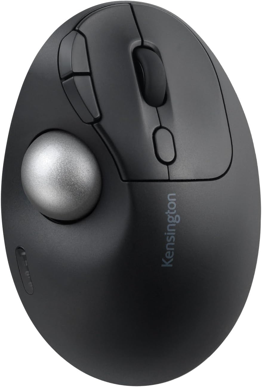 Detalle de Kensington Pro Fit Ergo TB450 K72177JP ワイヤレストラックボール、45°傾斜・7ボタン・シルバー
