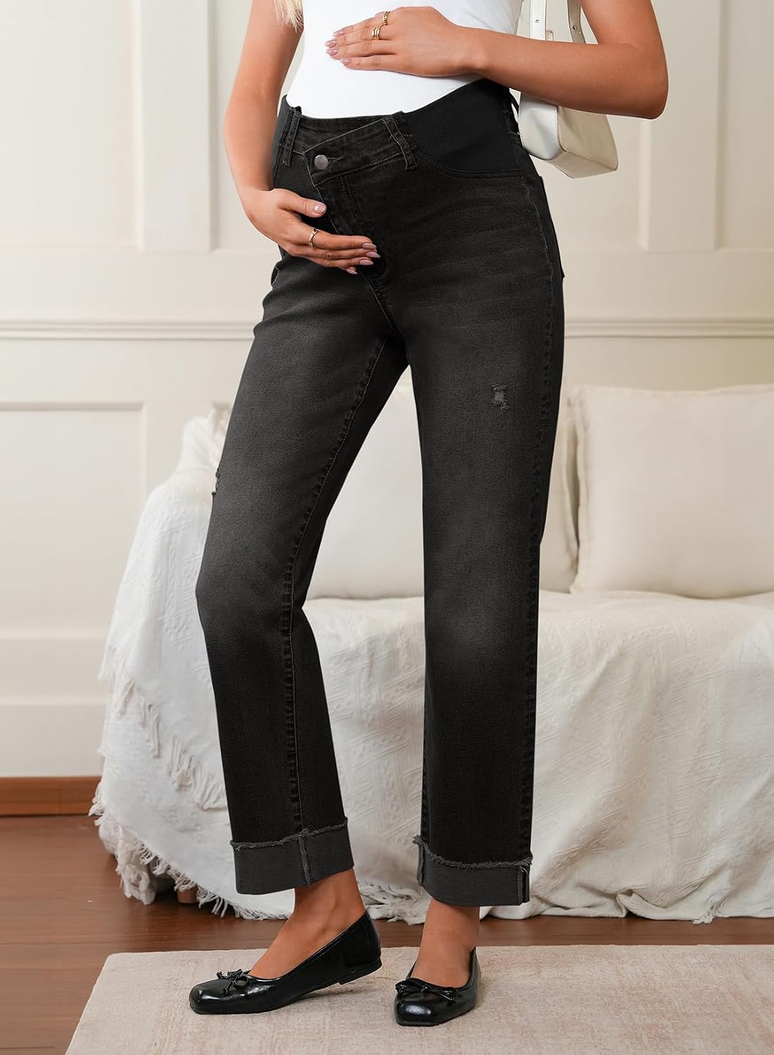 Detalle de BLENCOT Maternity Jeans Cotton-Blend Denim