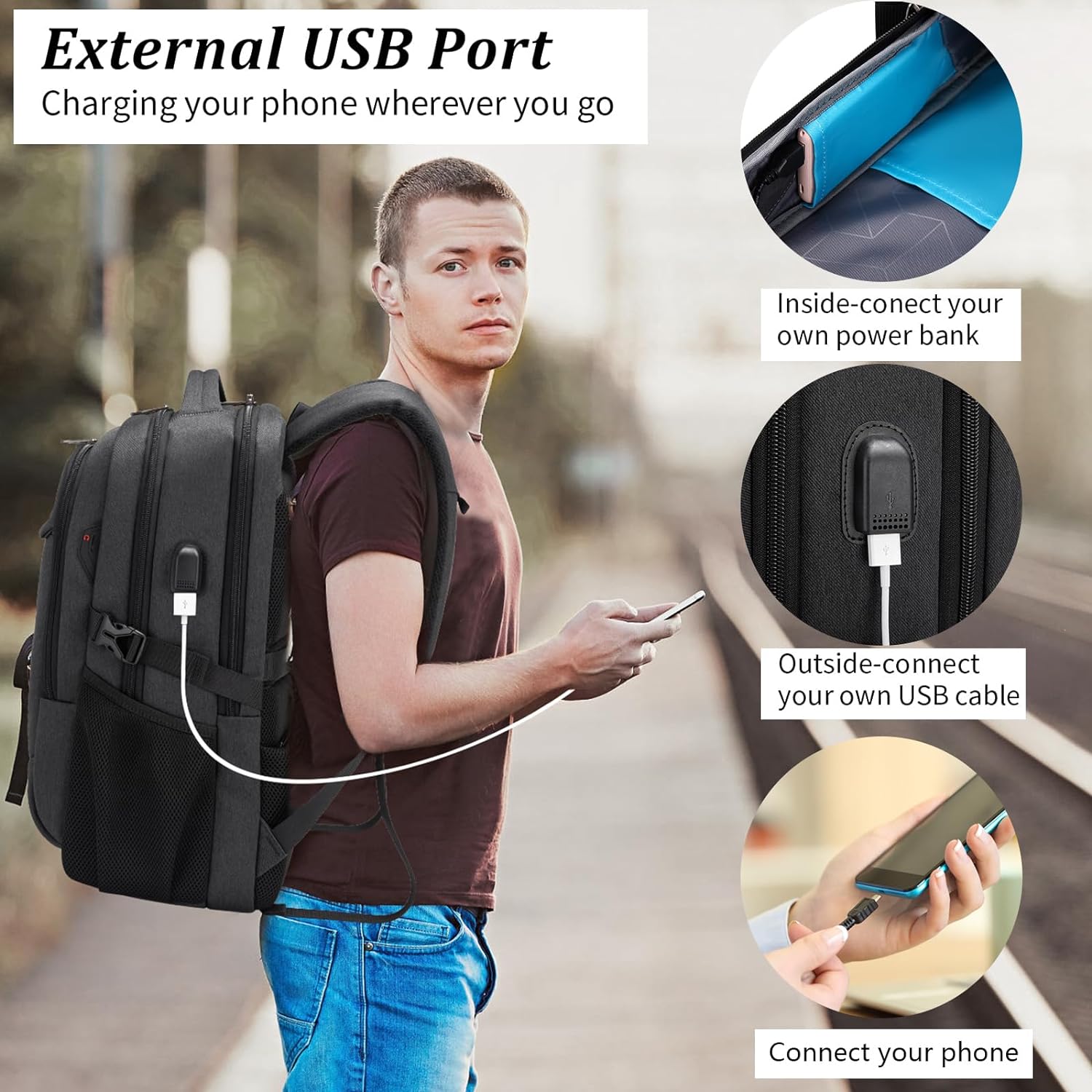 Thumbnail 5 de DUSLANG 17 Inch Laptop Backpack