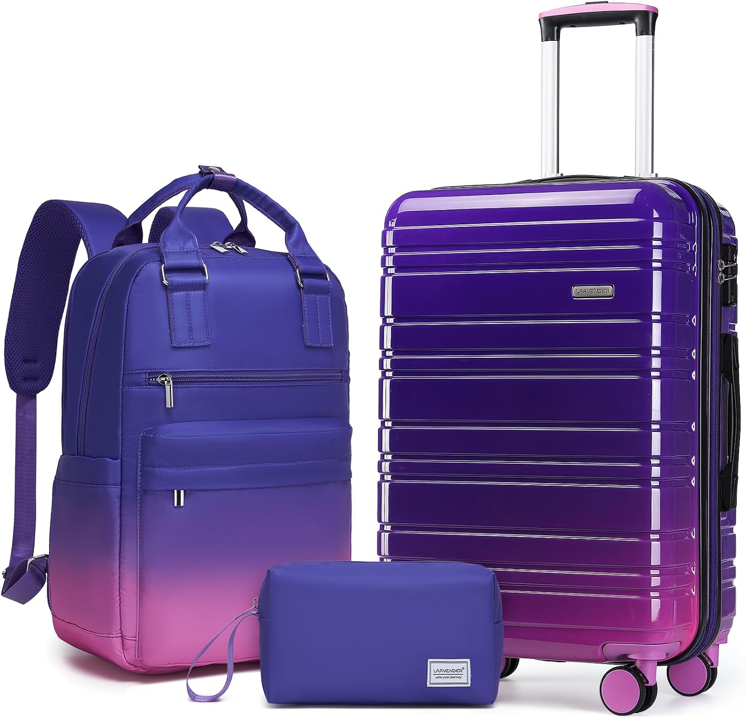 Detalle de LARVENDER Carry on 20" Hardshell Set