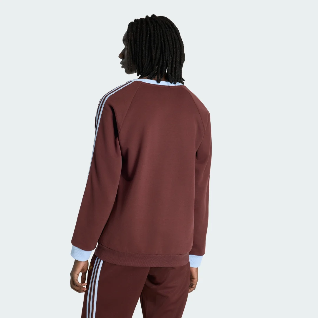 Detalle 2 de Sudadera de cuello redondo Aston Villa FC Originals de Adidas – Marrón