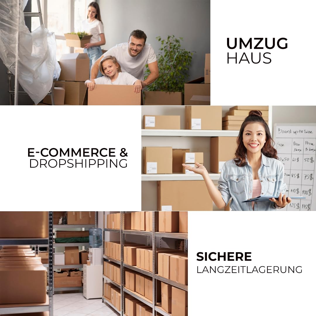 Thumbnail 6 de Stick Well 6er-Pack Verpackungs-Klebeband 48 mm x 66 m (transparent, geräuscharm, stark klebend)
