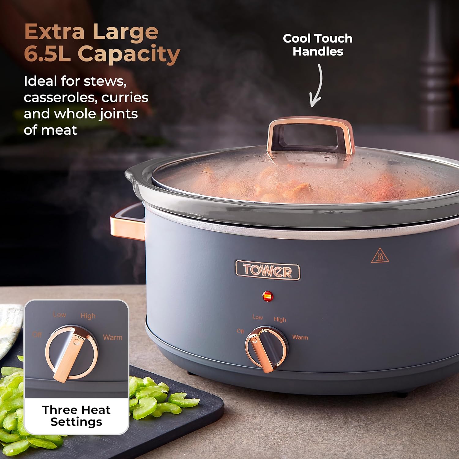 Thumbnail 2 de Tower Cavaletto 6.5L Slow Cooker