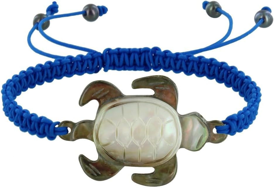 Thumbnail 6 de LES POULETTES BIJOUX Bracciale tartaruga in madreperla grigia con maglie intrecciate