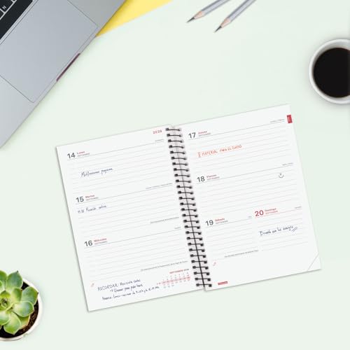 Detalle de Finocam Espir Agenda Curso 2026/2027 Semanal – Negro