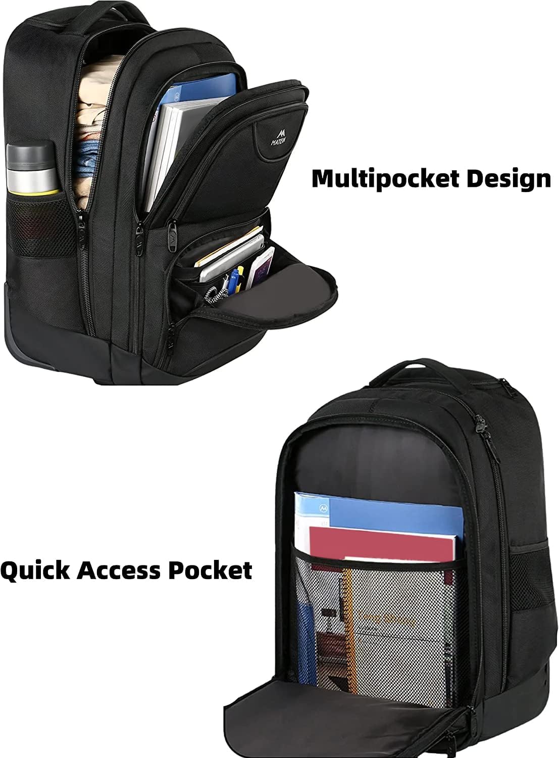 Detalle 2 de MATEIN Reisetasche 18 Zoll Laptop-Trolley