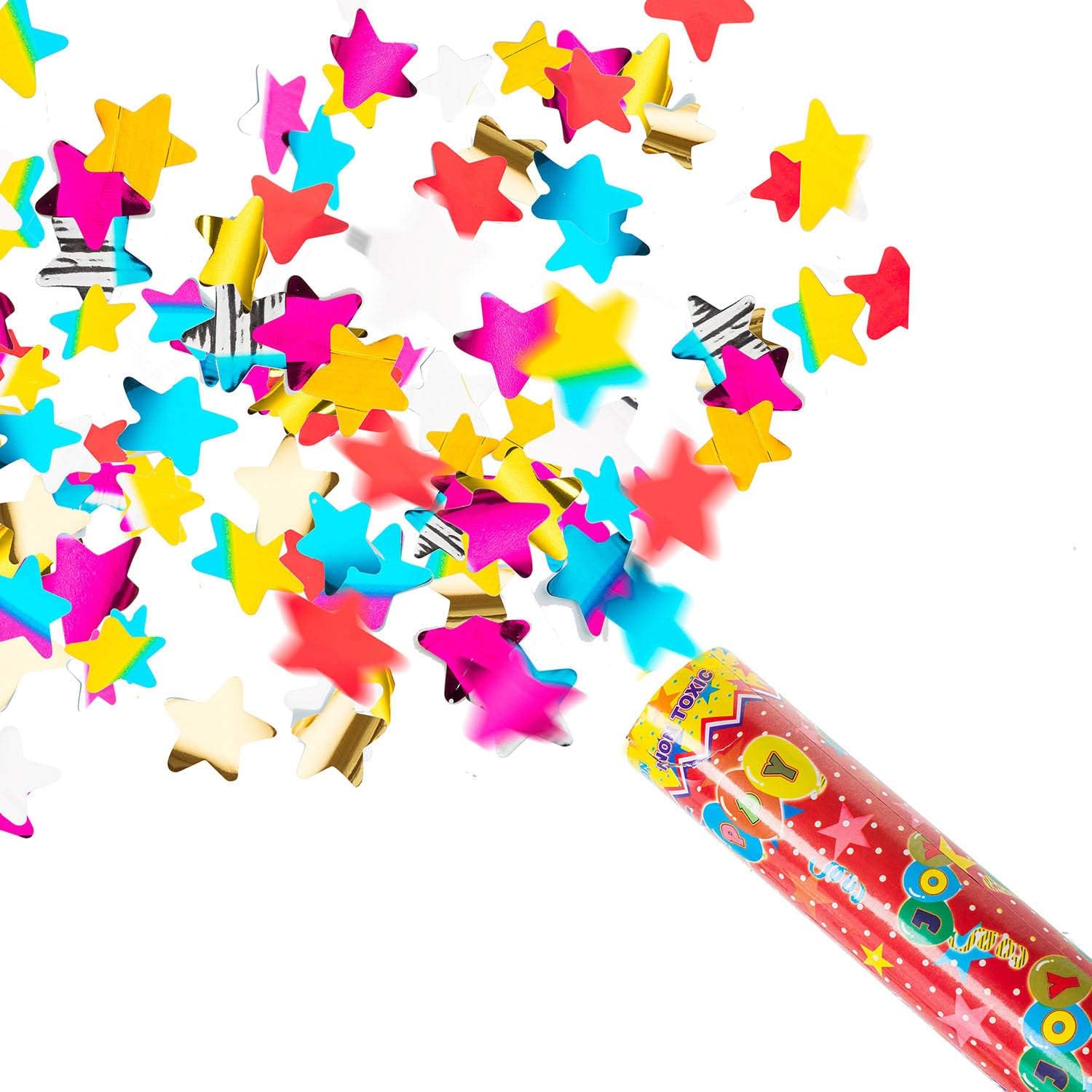 Thumbnail 2 de Confetti Cannon XXL 100 cm – set 5 pièces (pluie de confettis colorés) pour mariages, anniversaires et fêtes