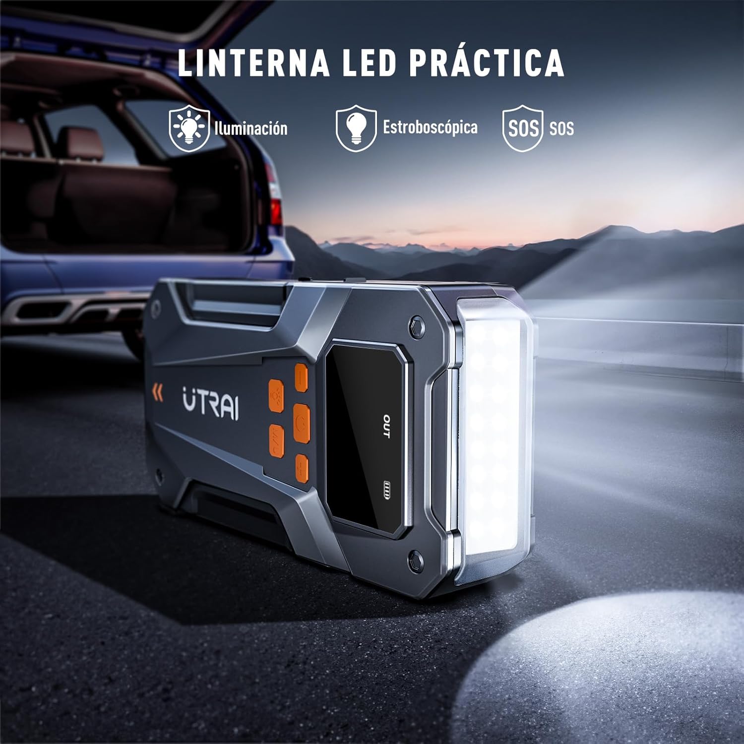 Detalle de UTRAI Arrancador 6000A 12V para coche