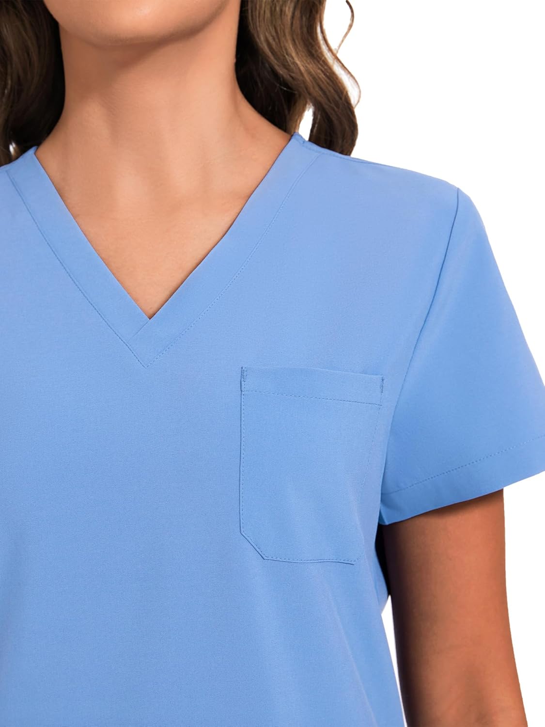 Thumbnail 3 de COZYFIT Women’s Medical Scrub Set with V-Neck Stretch Top and 8-Pocket Jogger Pants