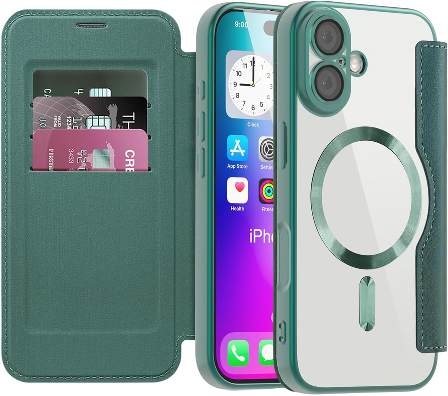 Detalle de IMEIKONST Flip Wallet Case for iPhone 17