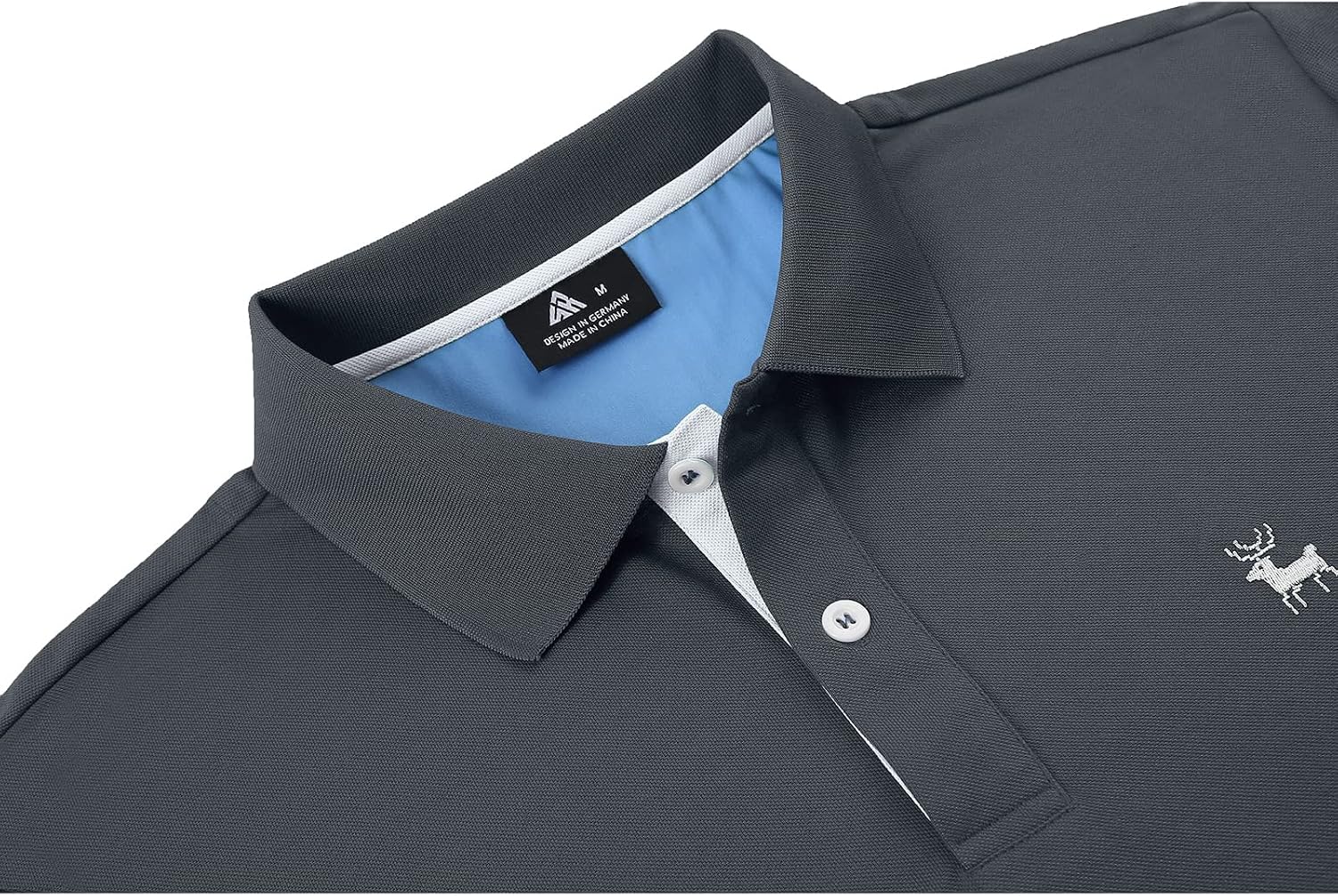 Detalle de SwissWell Herren Kurzarm-Poloshirt atmungsaktiv & schnelltrocknend für Golf, Sport und Büro