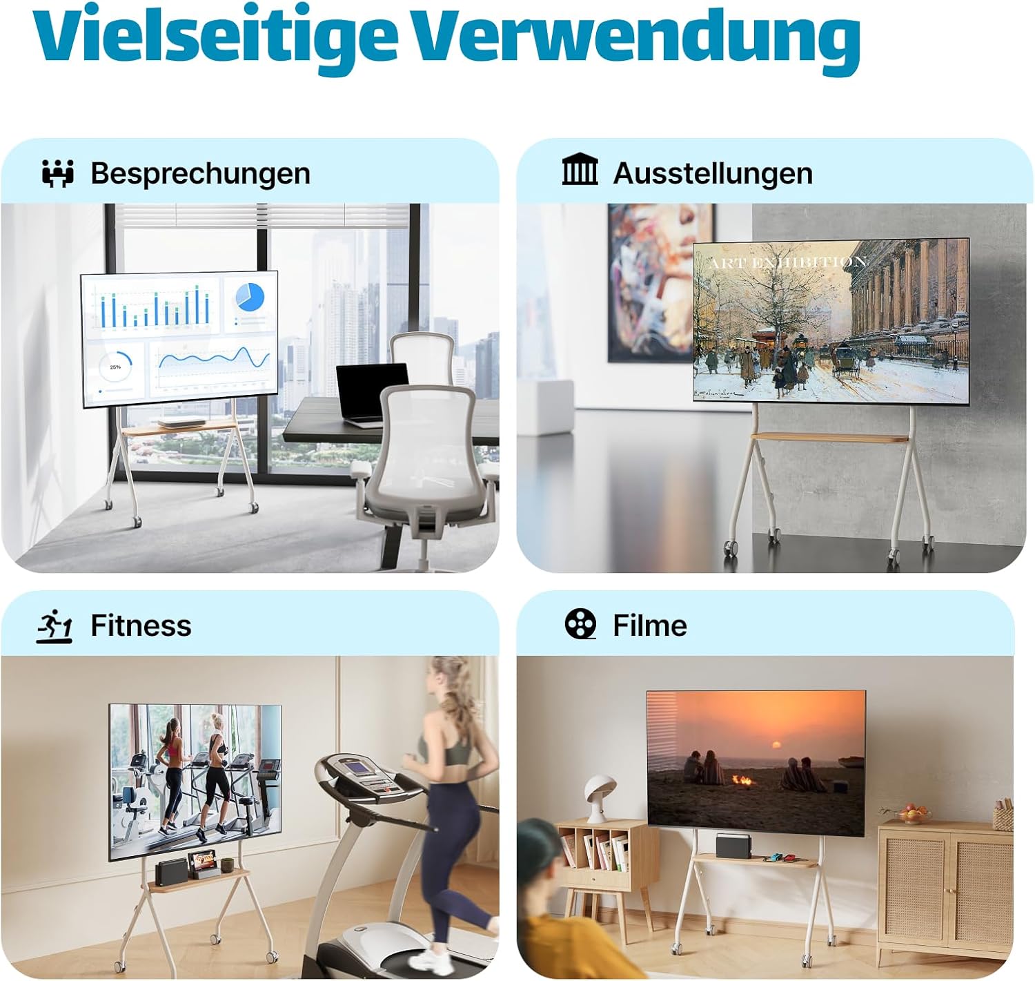 Thumbnail 6 de ECOTINY TV-Ständer 49–80 Zoll 50 kg