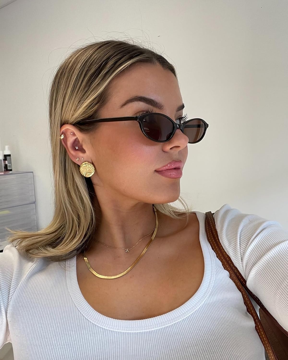 Thumbnail 5 de GUVIVI Retro Oval Cat Eye Sunglasses 🕶