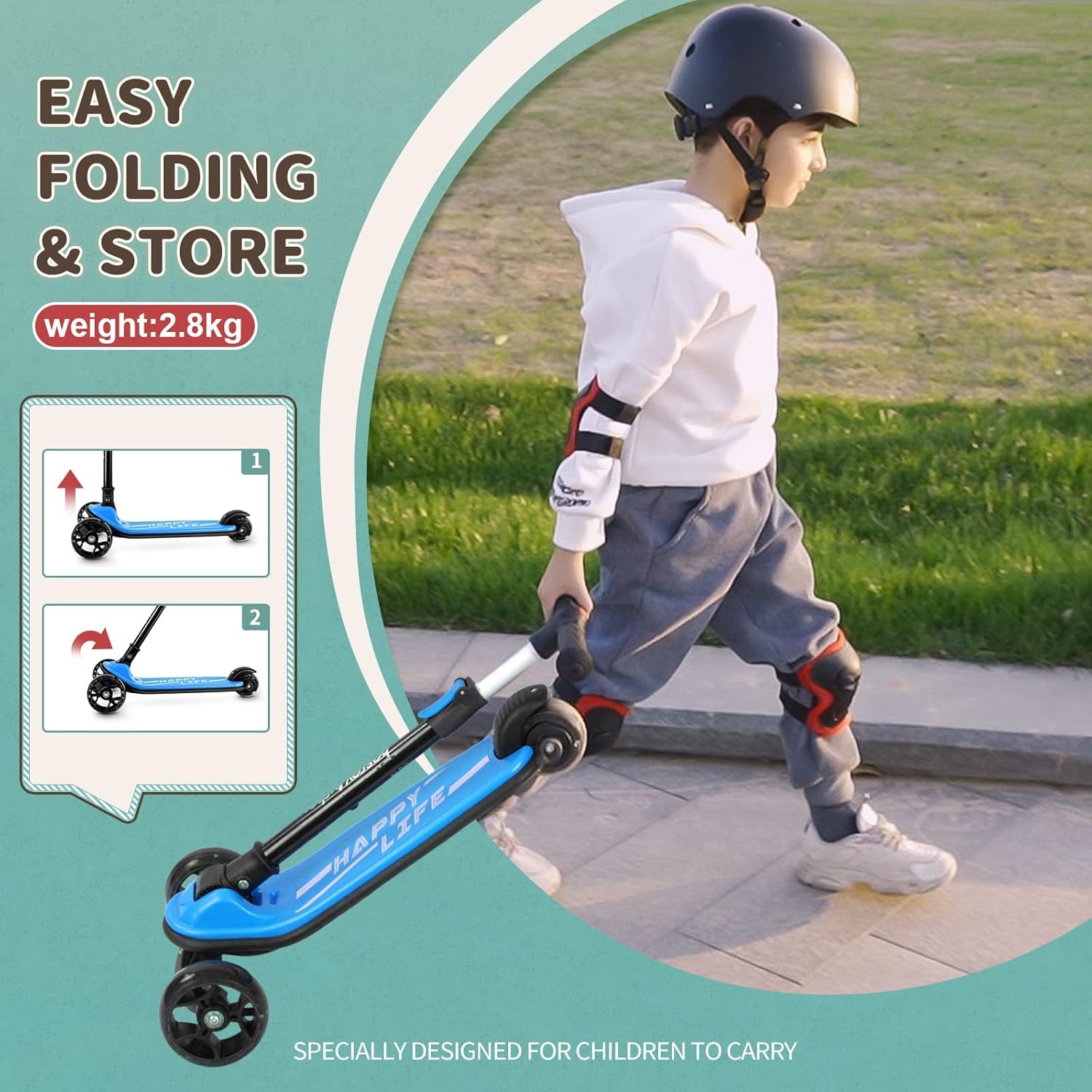 Thumbnail 4 de besrey Kinder-Scooter 3–8 Jahre 🛴